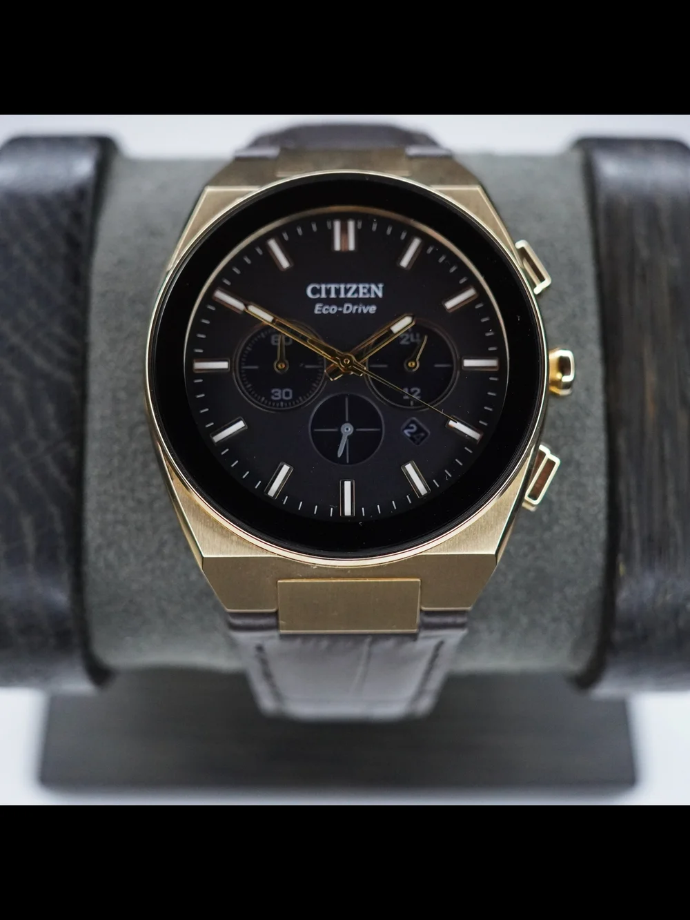 Citizen Eco-Drive Axiom SC CA4583-01E Rose Gold Chronograph Sapphire Watch